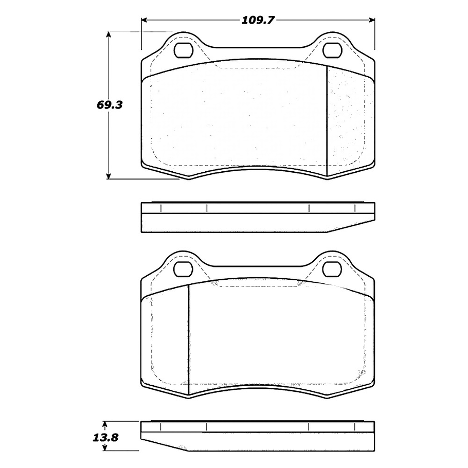 Pastillas Freno Jaguar S-Type 2000-2008 Delantero, Trasero 3