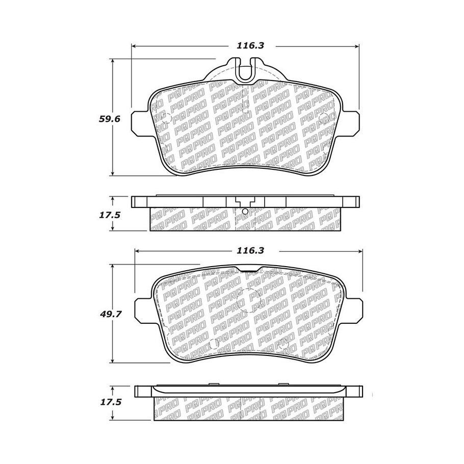 Pastillas Freno Mercedes Benz GLE63 AMG S 2012-2019 Trasero 3