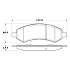 Pastillas Freno RAM Dakota 2010-2011 Delantero 2