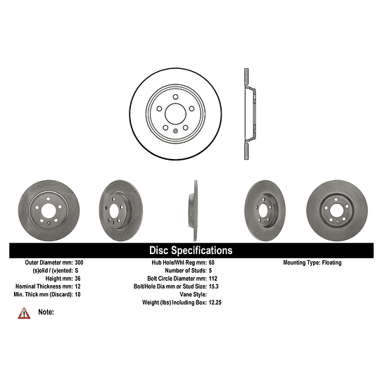 Disco Freno COMLINE ADC2866