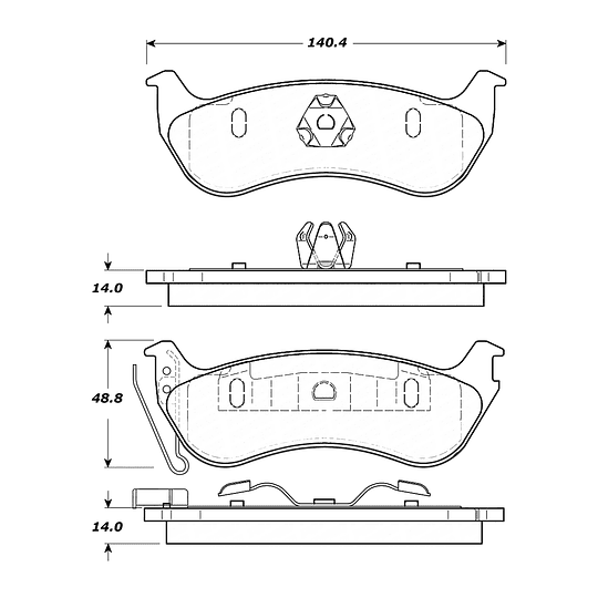 Pastillas Freno PQPRO 500.09640