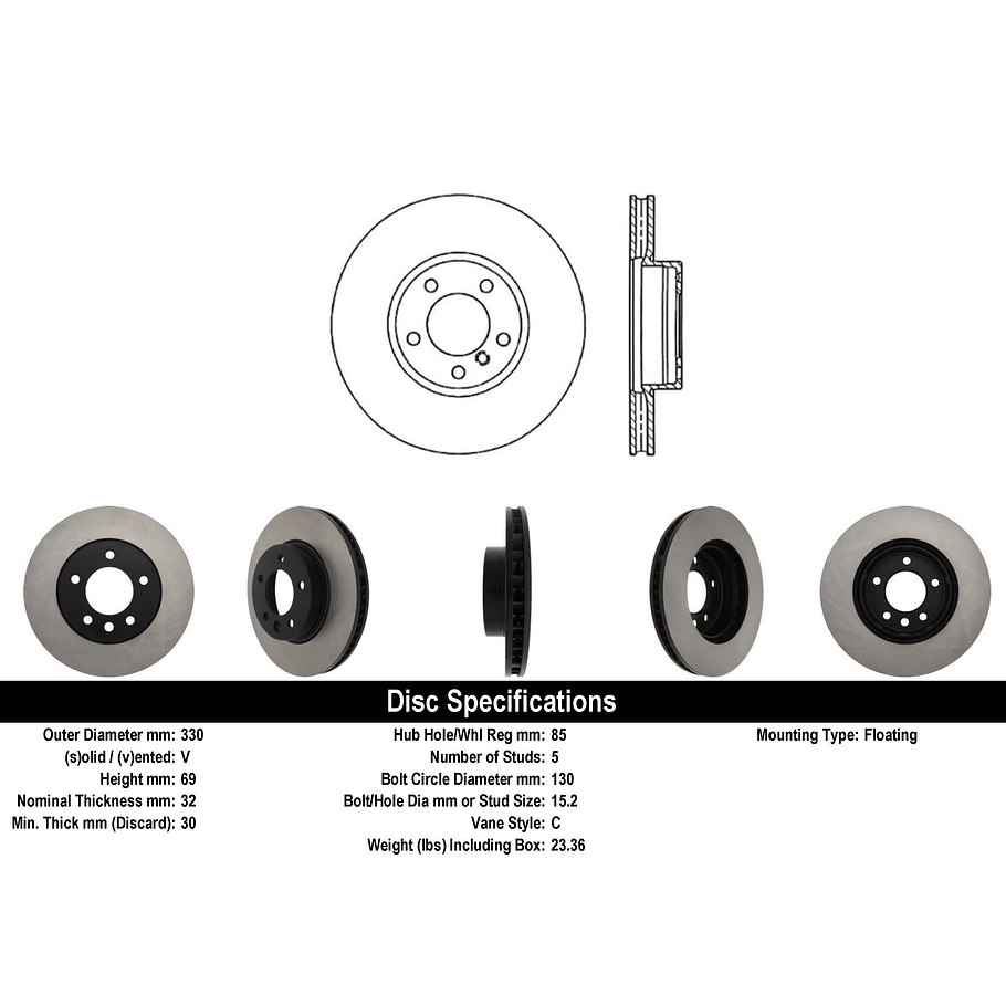 Disco Freno COMLINE ADC1475V 1