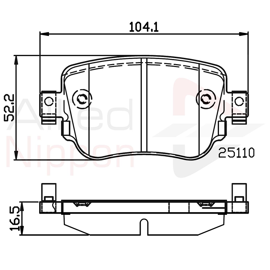 Pastillas Freno Volkswagen Passat Variant 2015-2022 Trasero 3
