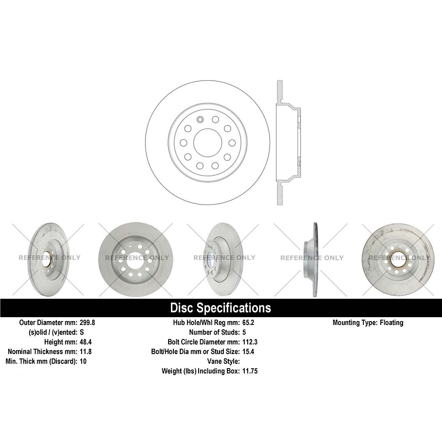 Disco Freno Audi Q3 2011-2018 Trasero 4