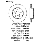 Disco Freno Dodge Nitro 2007-2012 Delantero 4