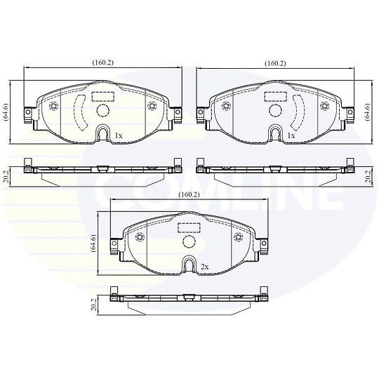 Pastillas Freno COMLINE CBP02158