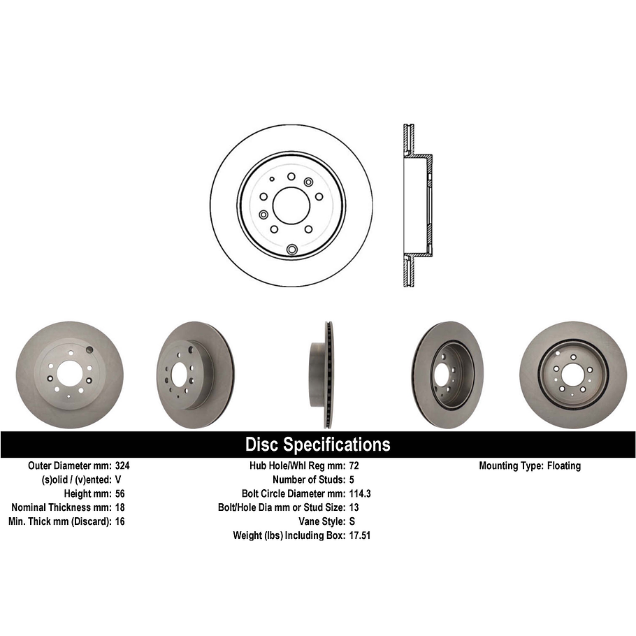 Disco Freno COMLINE ADC0471V 1