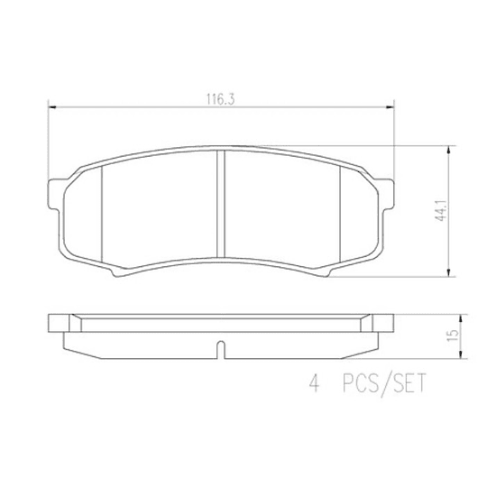 Pastillas Freno Toyota Fortuner 2015-2023 Delantero