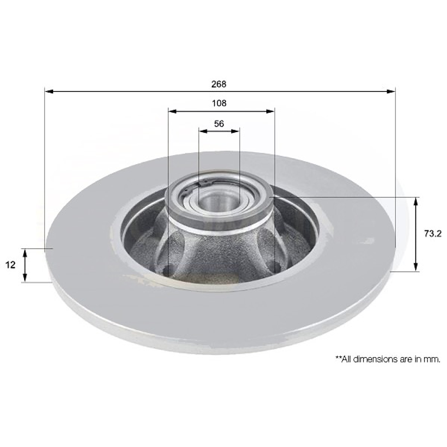 Disco Freno Peugeot 3008 2008-2016 Trasero 4