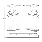 Pastillas Freno Chevrolet Camaro 2016-2023 Delantero 2