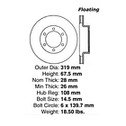 Disco Freno Toyota Tacoma 2005-2015 Delantero 3