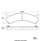 Pastillas Freno Hummer H2 2003-2009 Delantero 4