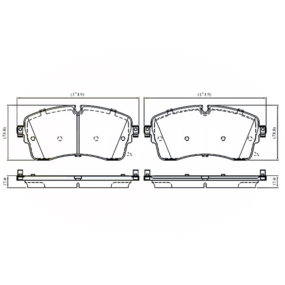 Pastillas Freno Land Rover Discovery Sport 2014-2019 Delante 3