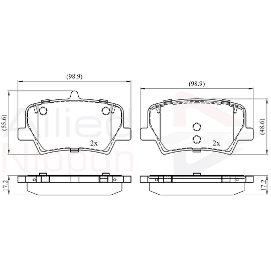 Pastillas Freno ALLIED NIPPON ADB02393