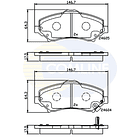 Pastillas Freno Jeep Wrangler 2007-2018 Delantero 3