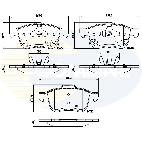 Pastillas Freno Honda HR-V 2012-2021 Delantero