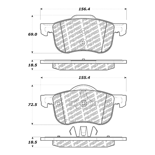Pastillas Freno PQPRO 500.07940