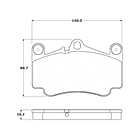 Pastillas Freno Porsche 911 GTS 2005-2012 Delantero 3