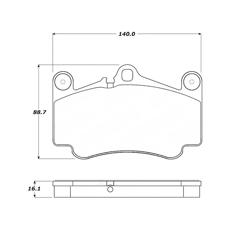 Pastillas Freno Porsche 911 GTS 2005-2012 Delantero 3
