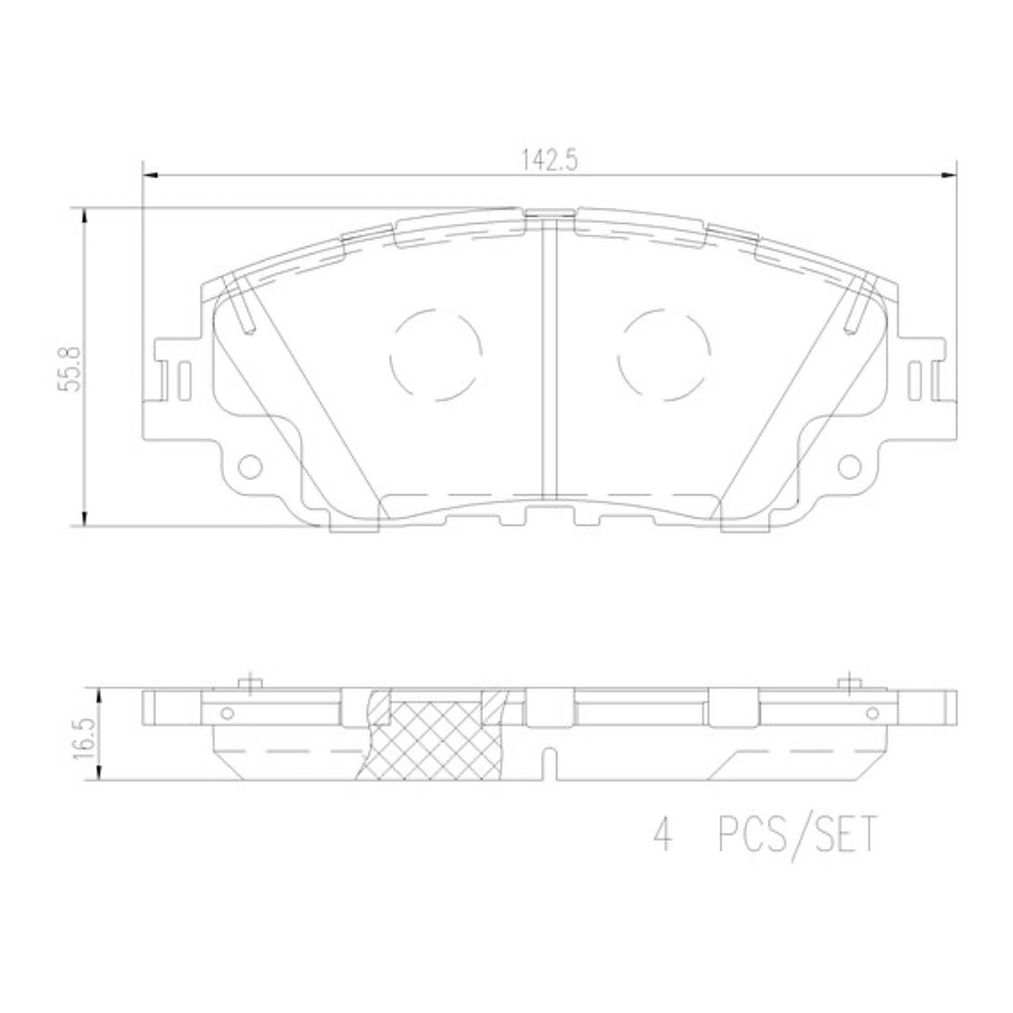 Pastillas Freno Lexus ES300h 2019-2023 Delantero 3