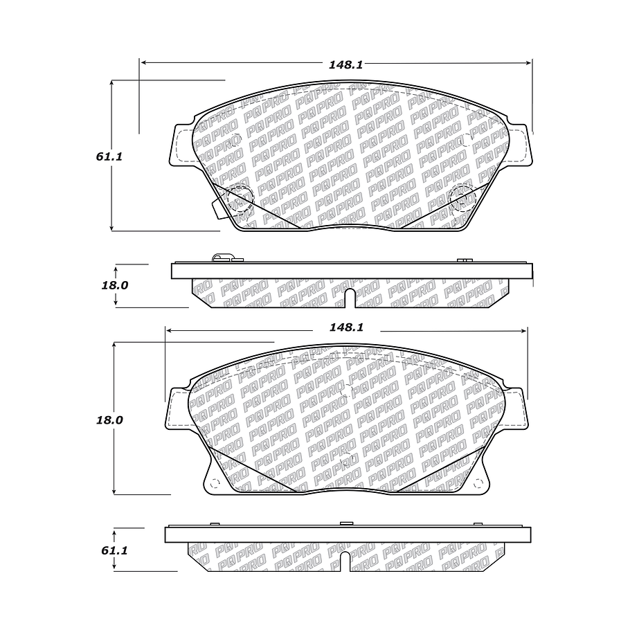 Pastillas Freno Opel Astra 2015-2023 Delantero 3