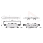 Pastillas Freno Mercedes Benz GLS350 2013-2019 Delantero 4