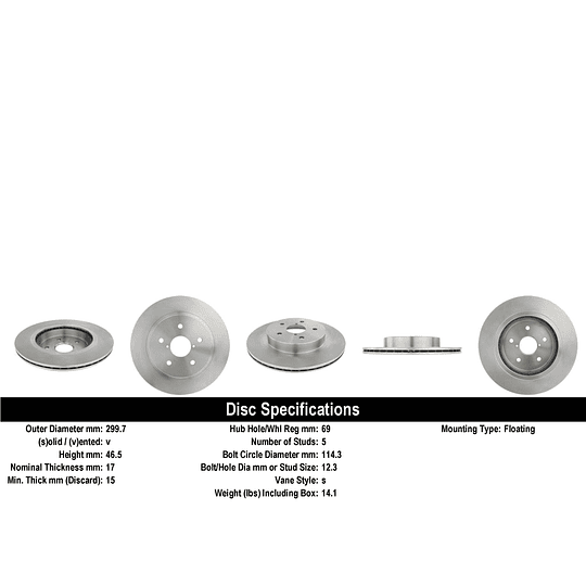 Disco Freno COMLINE ADC4098V