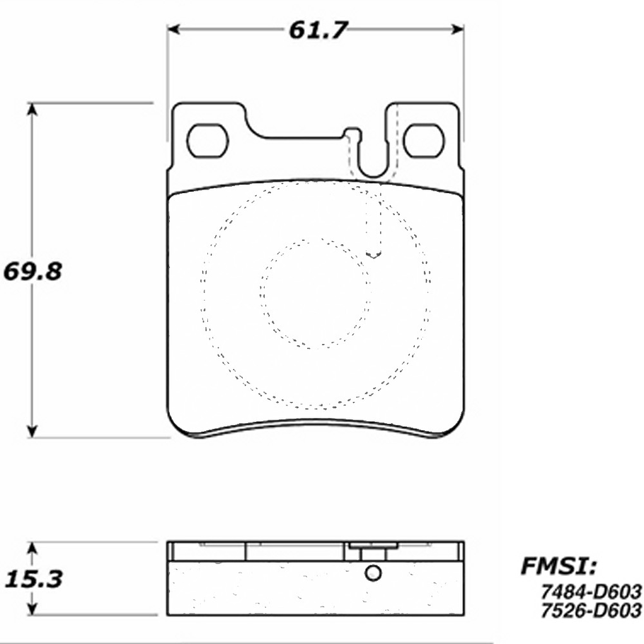 Pastillas Freno Mercedes Benz CLK430 1997-2003 Trasero 4