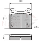 Pastillas Freno Alfa Romeo Sprint 1976-1989 Delantero 4