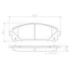 Pastillas Freno Lexus RX 450h 2010-2015 Delantero 4