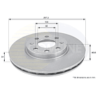 Disco Freno COMLINE ADC1138V 4