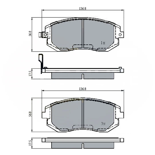 Pastillas Freno Subaru Forester 2008-2012 Delantero