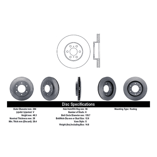 Disco Freno COMLINE ADC0378V