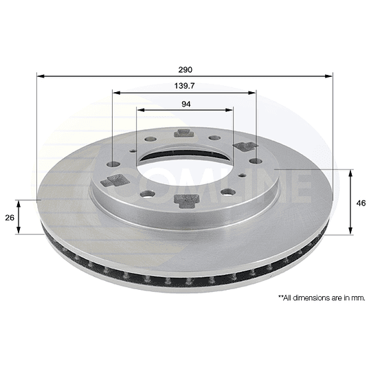 Disco Freno COMLINE ADC0359V