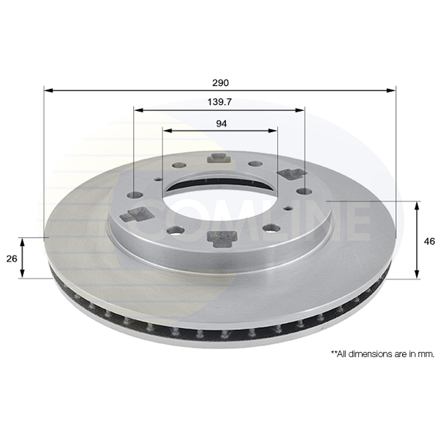 Disco Freno COMLINE ADC0359V 2