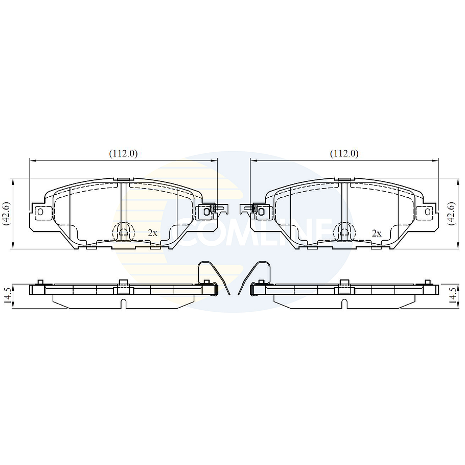 Pastillas Freno Mazda CX-5 2012-2017 Trasero 4