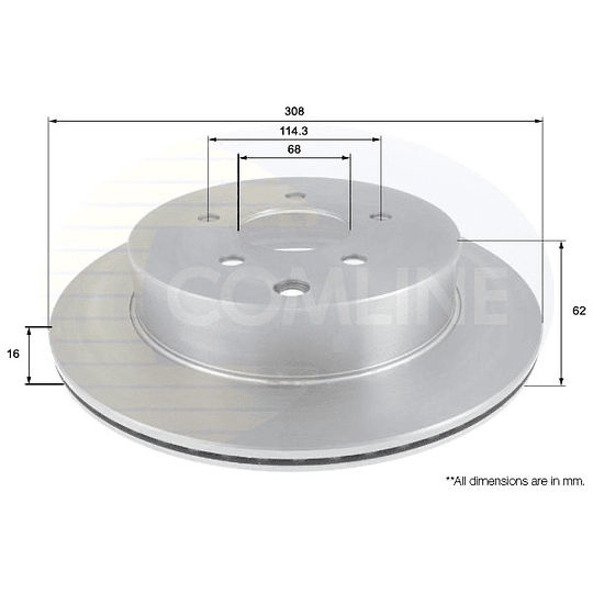 Disco Freno COMLINE ADC0271V