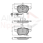 Pastillas Freno Audi A4 Quattro 2001-2006 Delantero 3