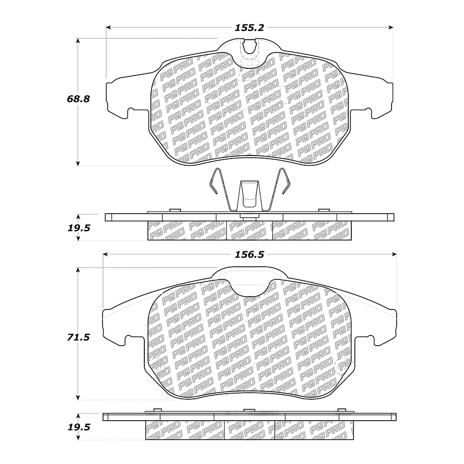 Pastillas Freno PQPRO 500.09720 2