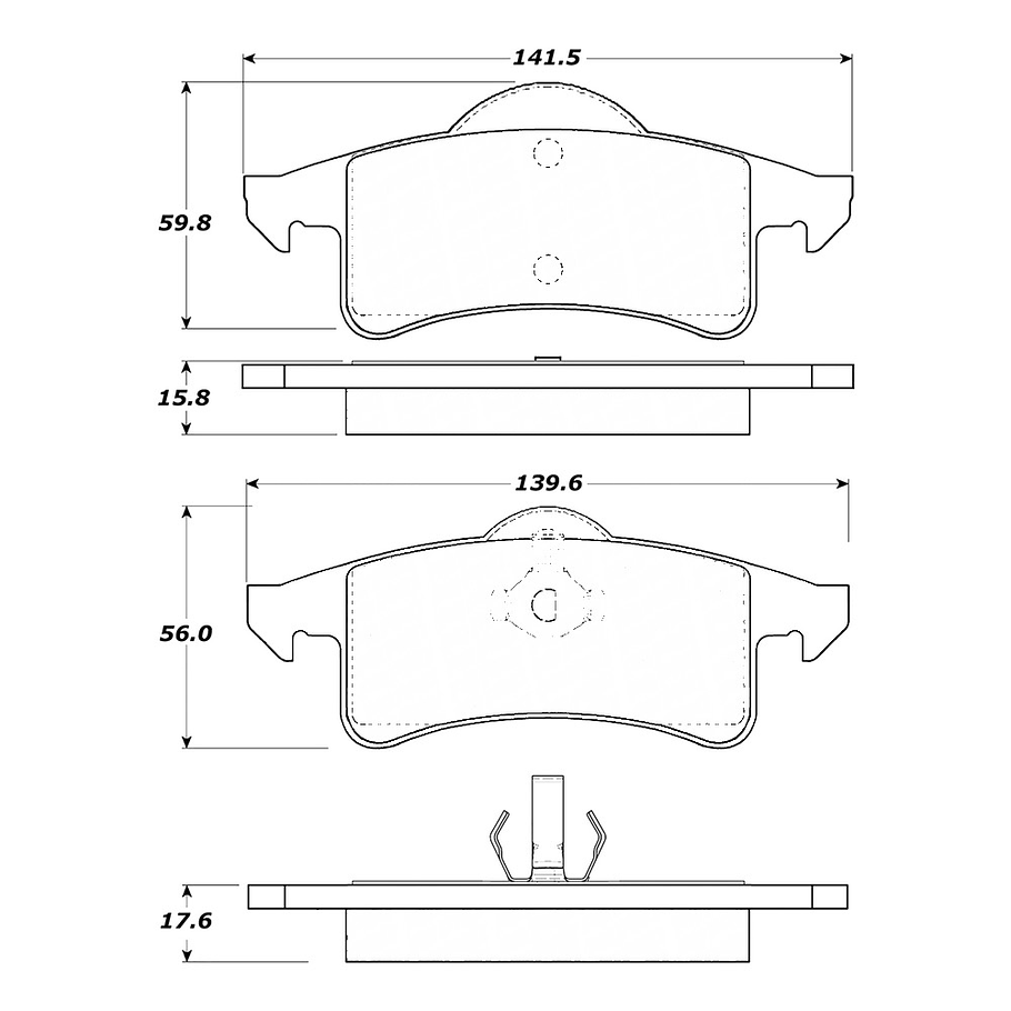 Pastillas Freno Jeep Grand Cherokee 1999-2004 Trasero 3