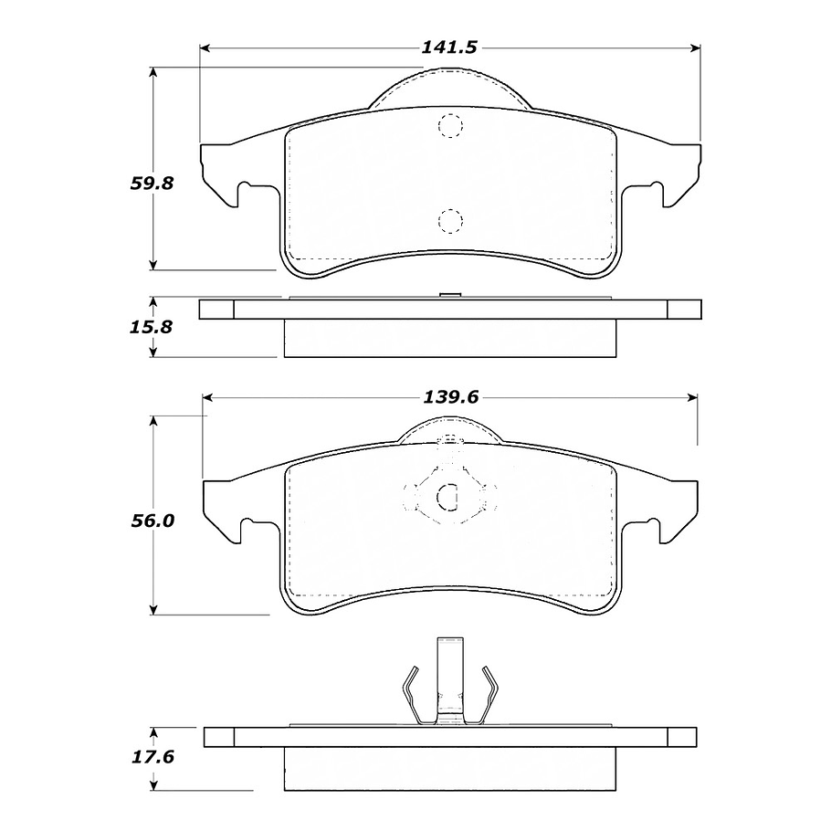 Pastillas Freno Jeep Grand Cherokee 1999-2004 Trasero 4