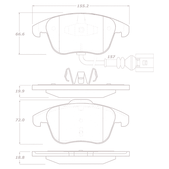 Pastillas Freno ALLIED NIPPON ADB16022