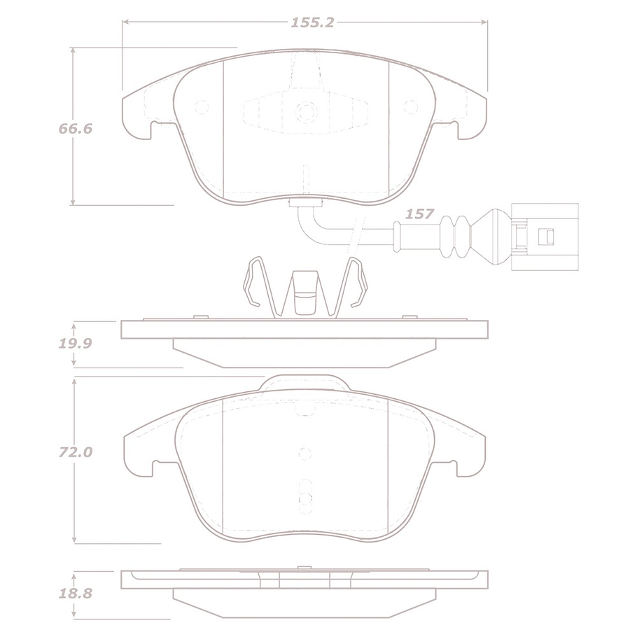 Pastillas Freno ALLIED NIPPON ADB16022 1