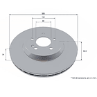 Disco Freno Mercedes Benz GLC300 2016-2023 Trasero 3