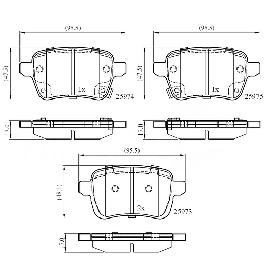 Pastillas Freno ALLIED NIPPON ADB32299