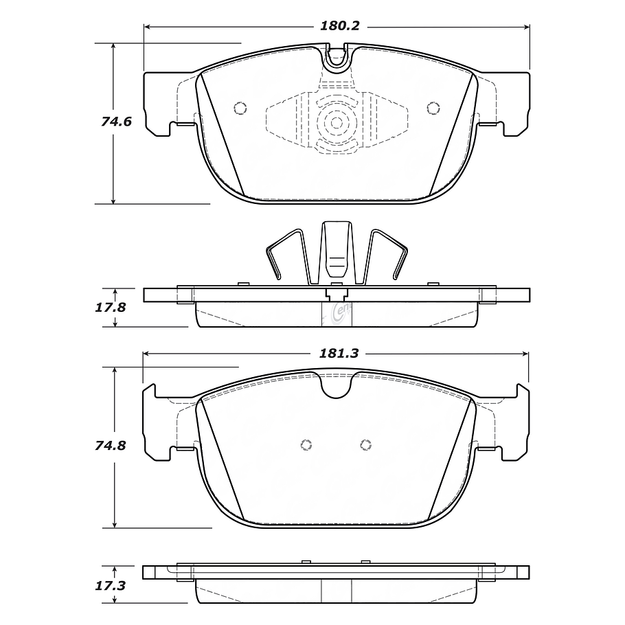 Pastillas Freno Volvo XC90 2015-2023 Delantero 3
