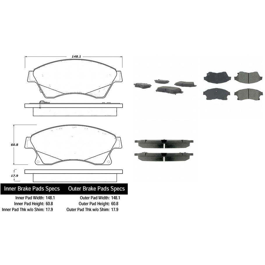 Pastillas Freno Chevrolet Aveo 2012-2020 Delantero 3