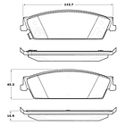 Pastillas Freno Chevrolet Silverado 2007-2014 Delantero 2