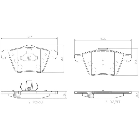 Pastillas Freno Ford Galaxy 2006-2015 Delantero