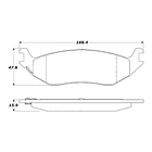 Pastillas Freno Dodge RAM 2002-2009 Delantero 3